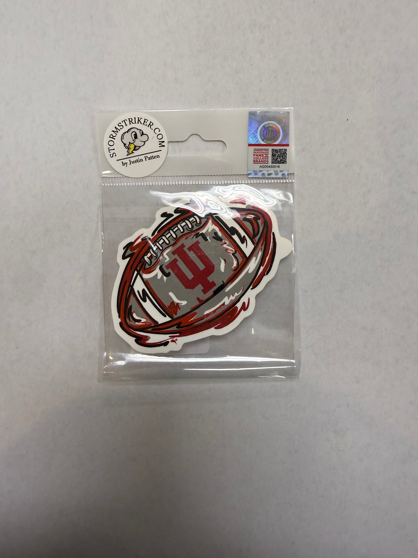 IU Football Mini Sticker