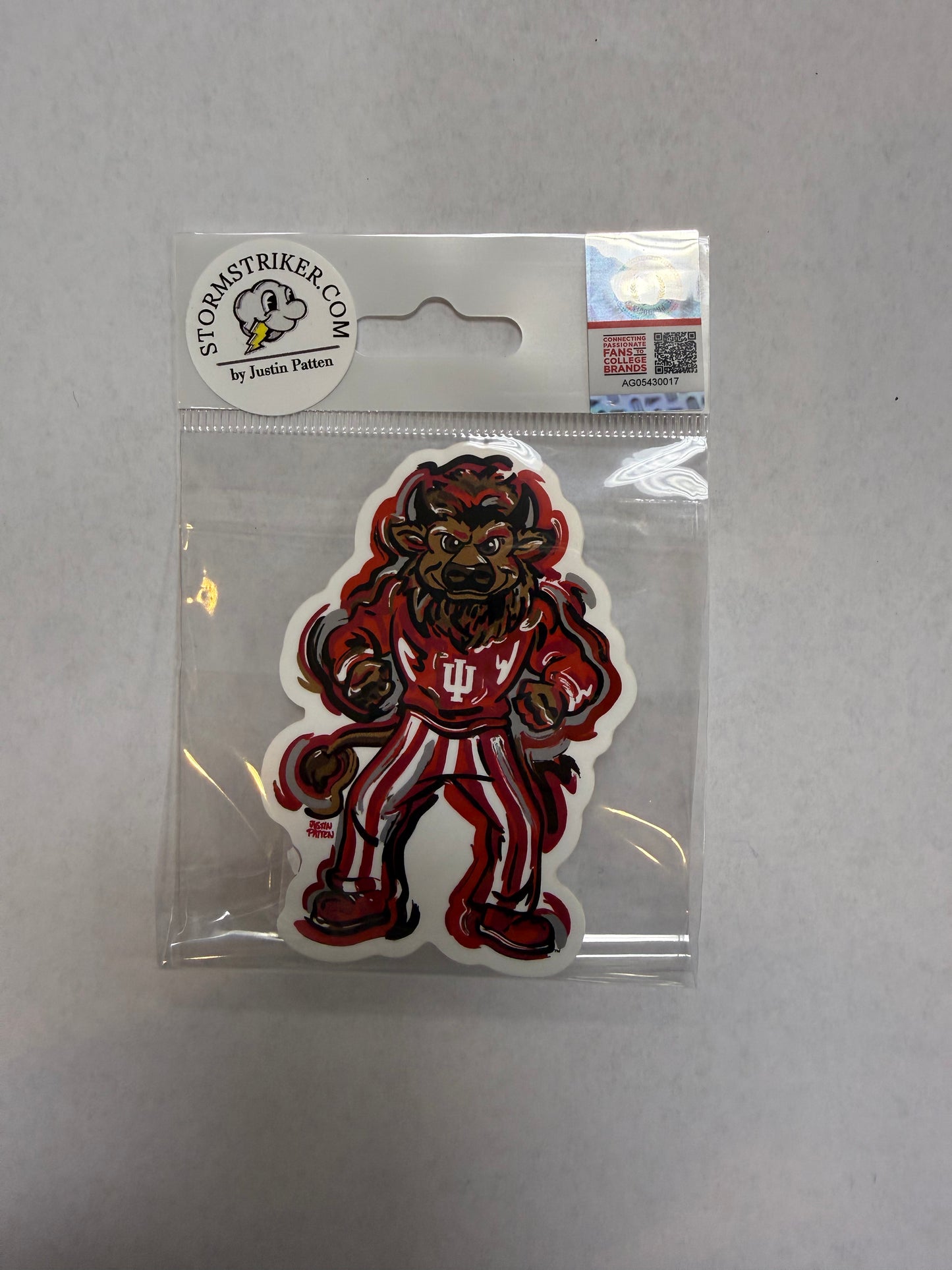 IU Bison Mini Sticker