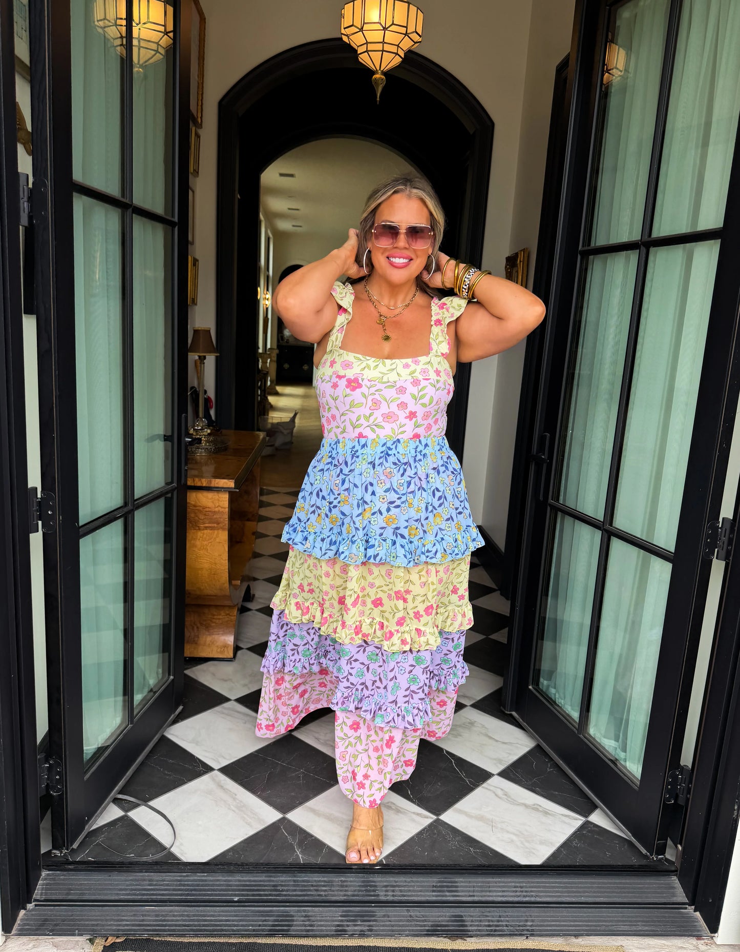 PREORDER Floral Rainbow Swim Set