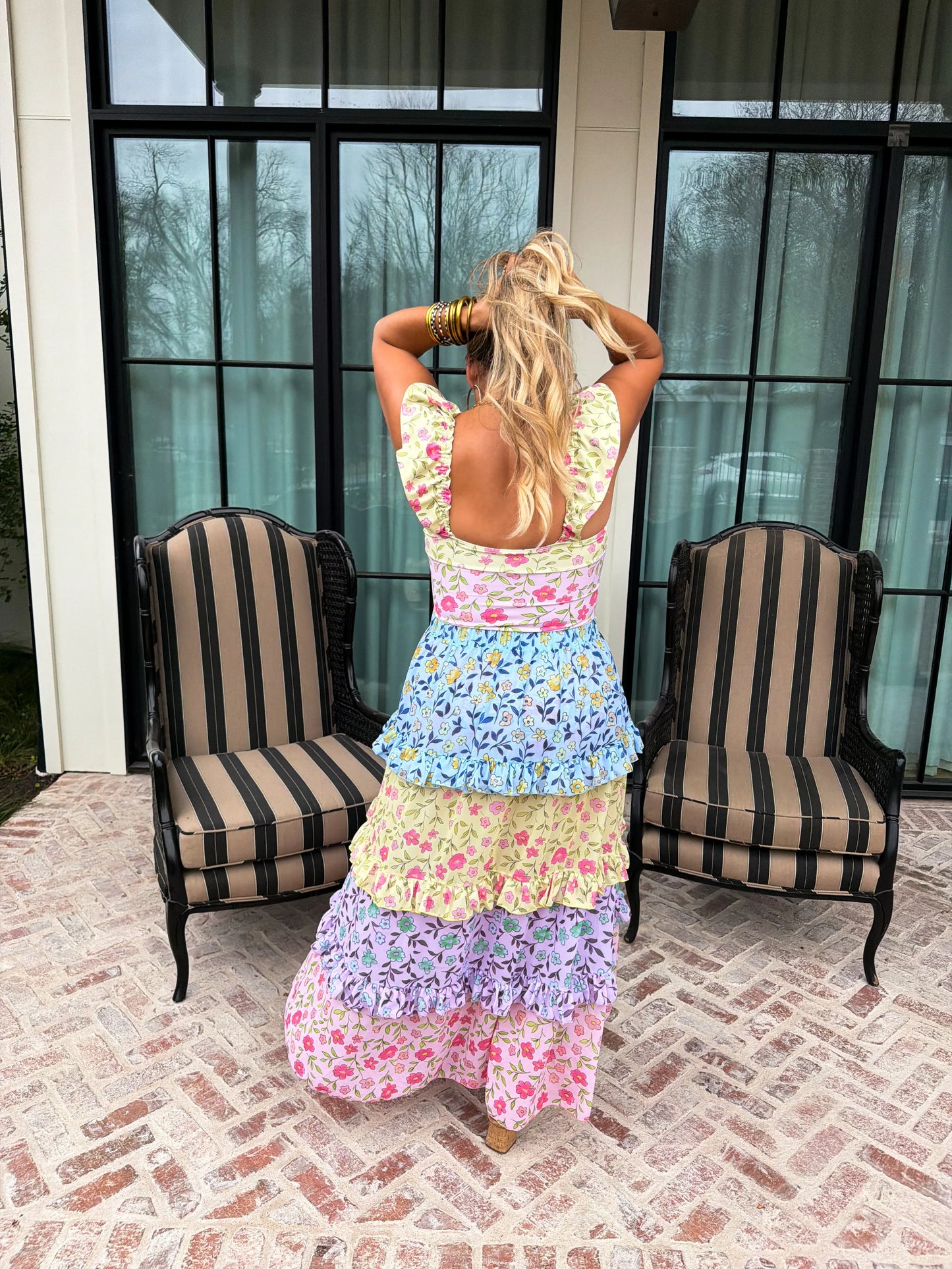 PREORDER Floral Rainbow Swim Set