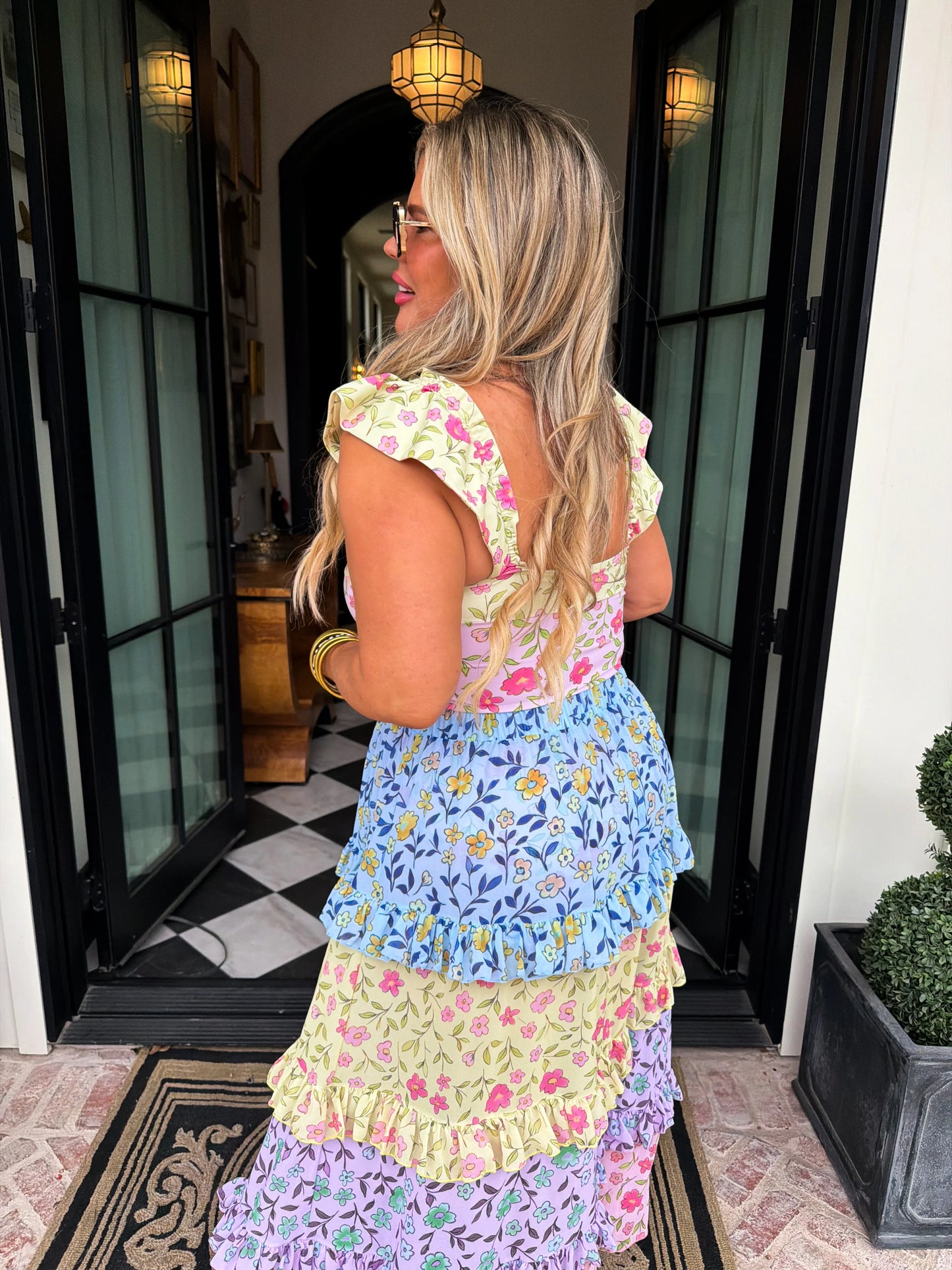 PREORDER Floral Rainbow Swim Set