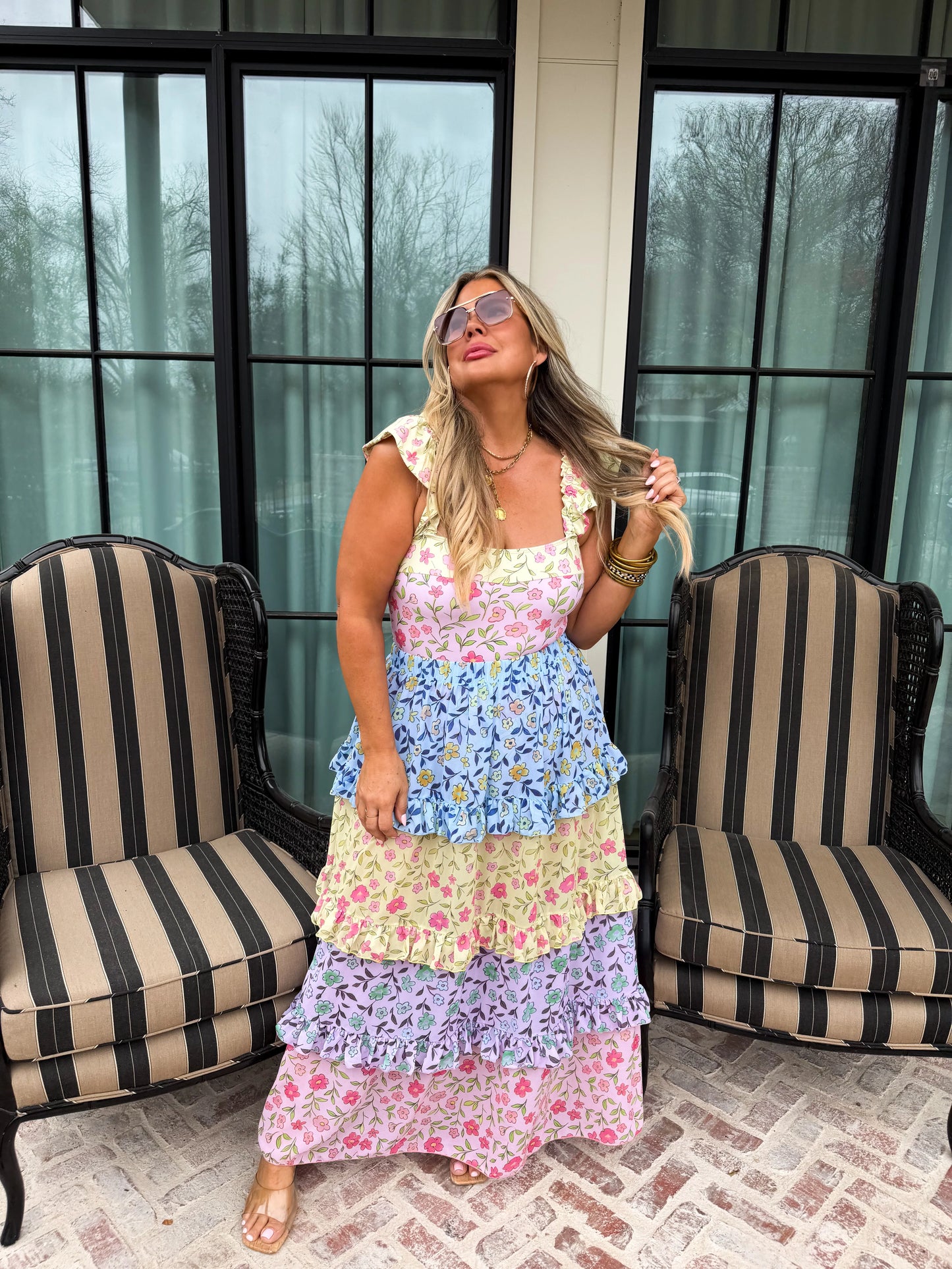 PREORDER Floral Rainbow Swim Set