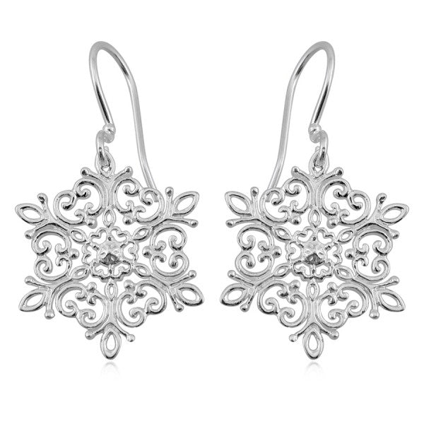 E486 Holiday Snowflake Earrings