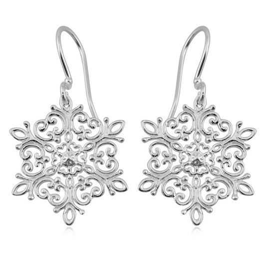 E486 Holiday Snowflake Earrings