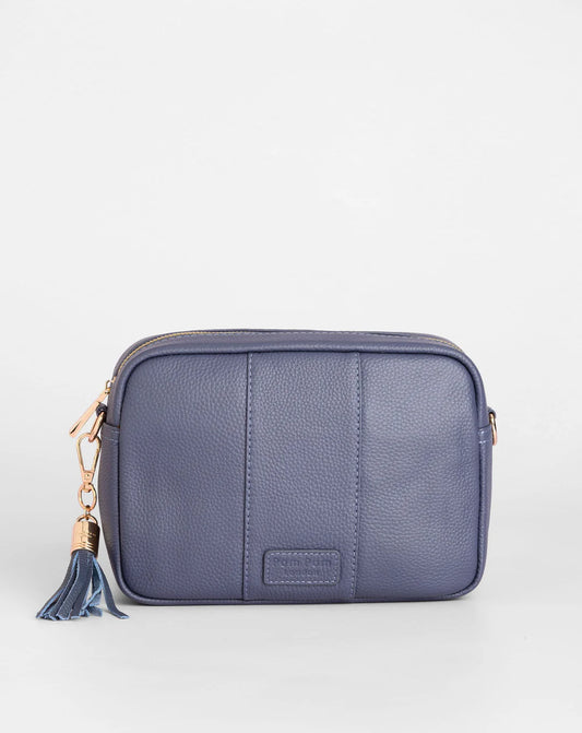 City Bag Slate Blue + 2 straps (Logo Slate Blue Strap & Slate Blue Mosaic Strap)