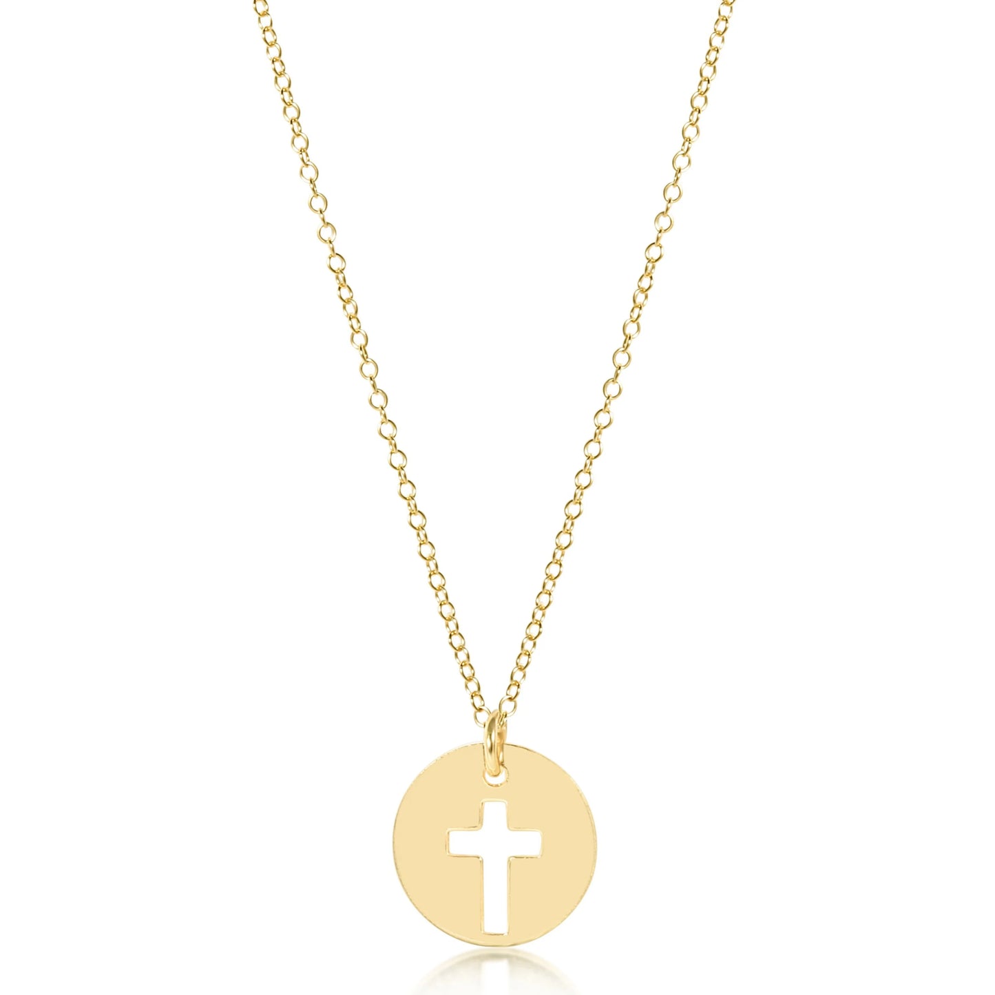 N16GBLEGD 16" Necklace Gold - Blessed Gold Disc