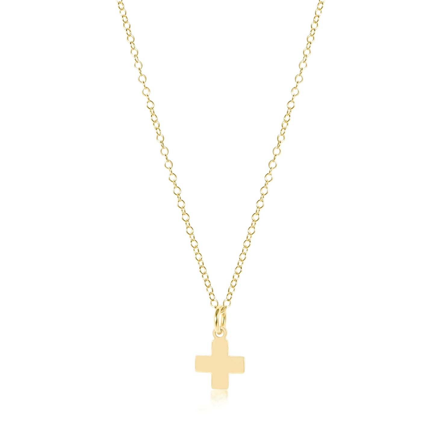 N16GSCG 16" Necklace Gold - Signature Cross Gold Charm