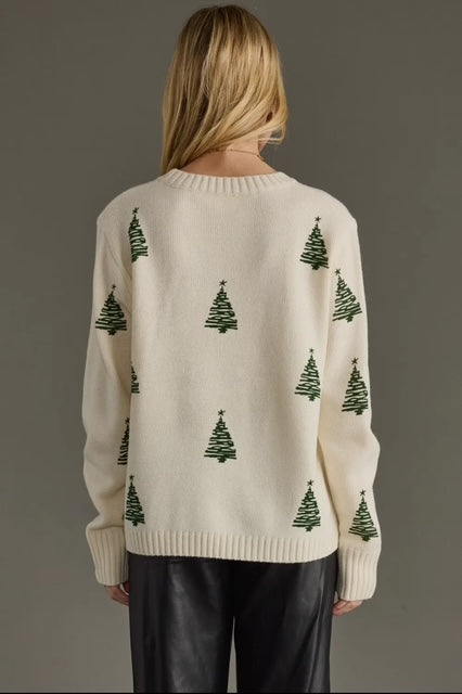 Ivory Tree Sweater