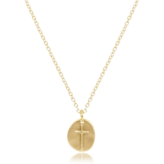 N16GINSSMG 16" necklace gold - Inspire Small Gold Charm