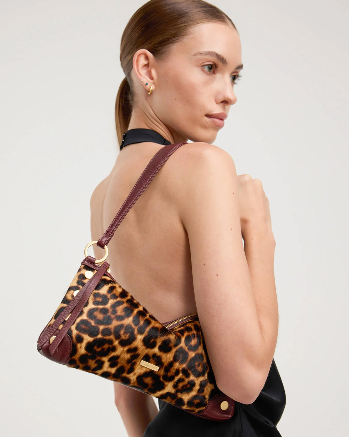 PREORDER NOW!  Kyle Safari Calf Hair/Brushed Gold