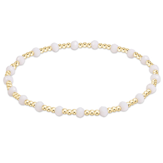 BGDFLSINWHI  Flirty Sincerity Bracelet - White