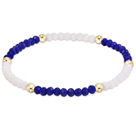 BGDFLPRESBWHI  Flirty Presence Bracelet - Blue - White