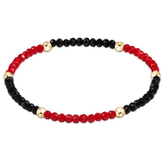 BGDFLPRESRBLA  Flirty Presence Bracelet - Red - Black