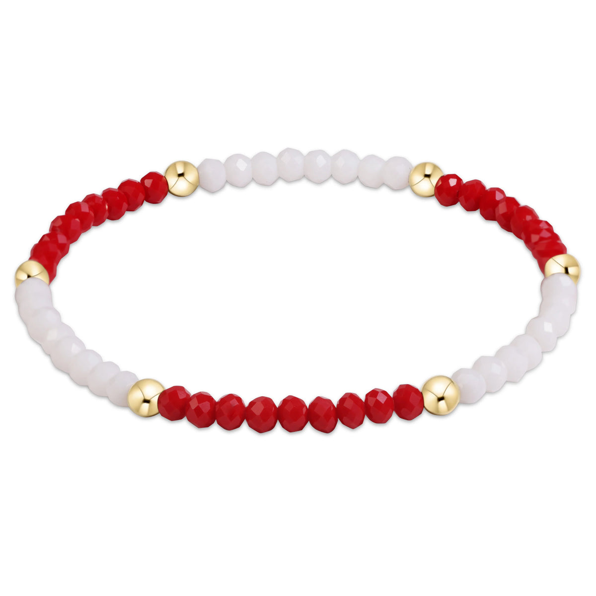 BGDFLPRESRWHI  Flirty Presence Bracelet - Red - White