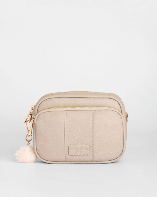 Original Bag Stone +2 Straps  Navy & Stone Geom &  Leather Stone