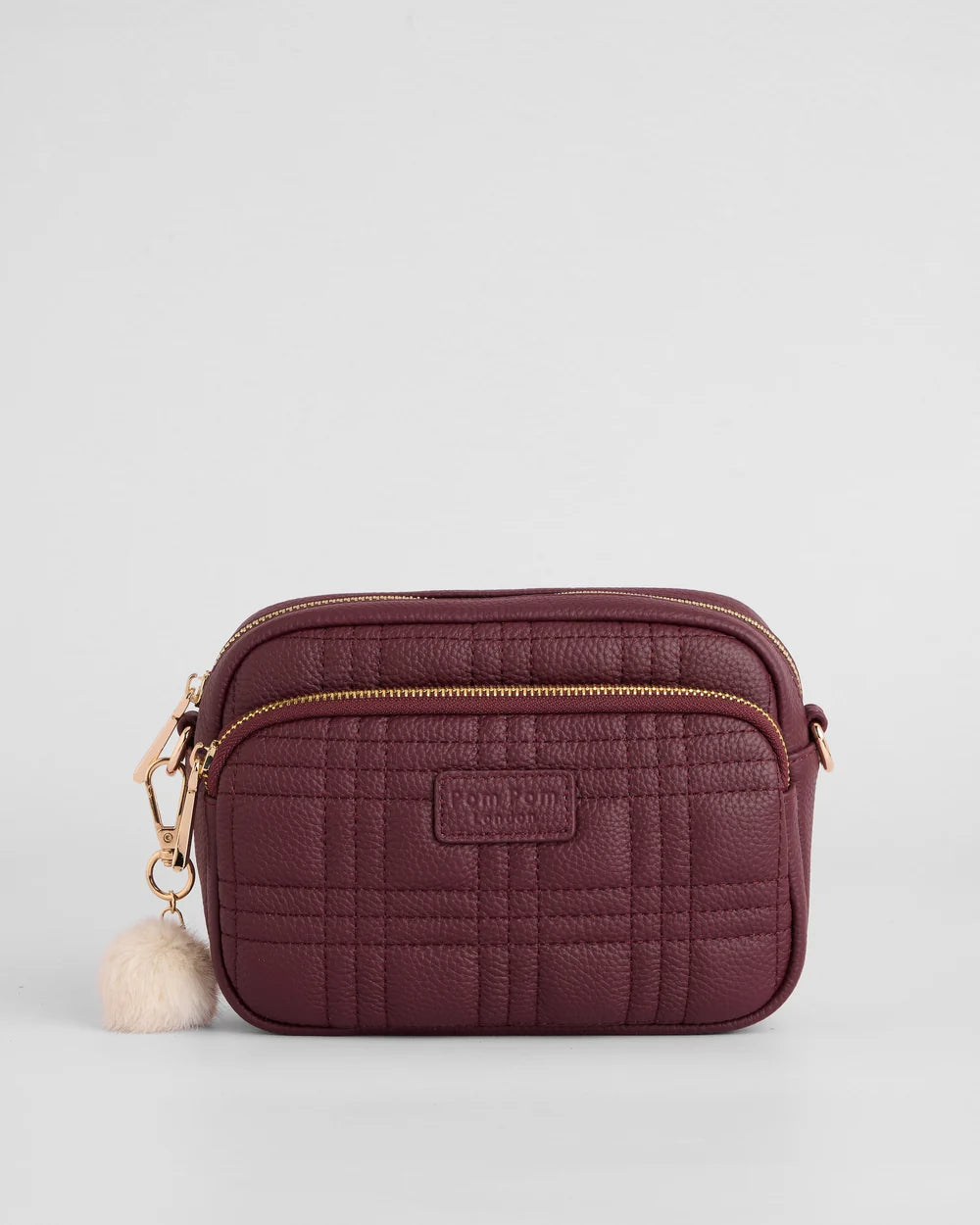Original Quilted Square Stitch Dark Maroon & Accessories