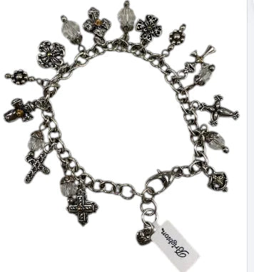 JF9300 One Cross Charm Bracelet