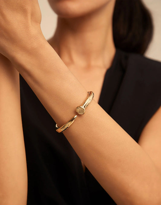 PUL1821 Gold Plated Bangle Bracelet