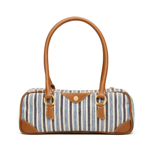 Meredith Small Cabana Blue/Brushed Gold