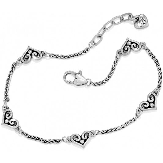 J71552 Alcazar Heart Anklet