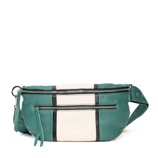 Charles Crossbody Large Clubhouse Stripe/Silver