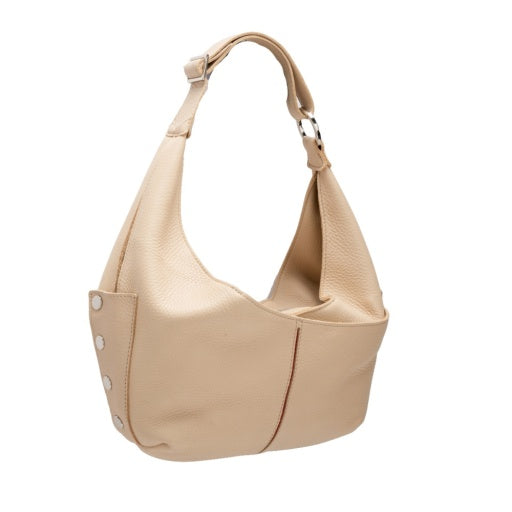 Tom Zip Medium Limestone/Silver