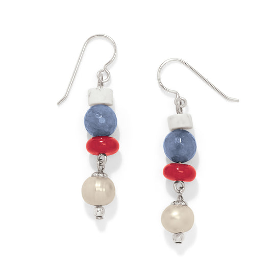 JA0171 Americana Beach French Wire Earrings