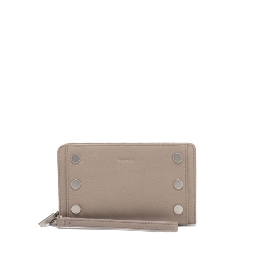 Bryant Wallet Pewter Pebble/Brushed Silver