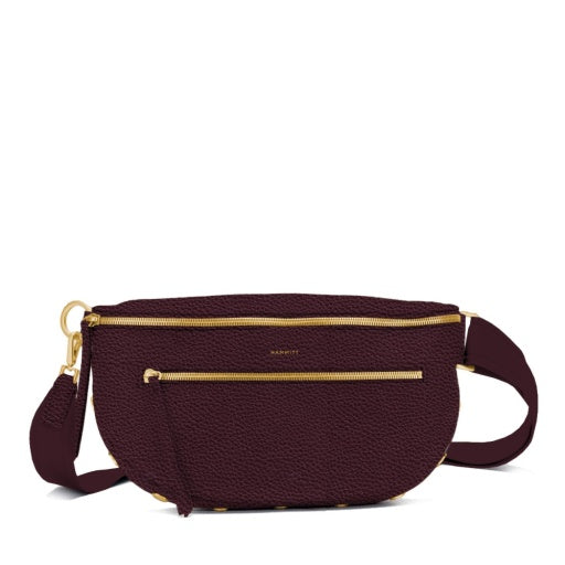 Hammitt Charles Crossbody Lrg Cabernet Pebble/Brushed Gold NA