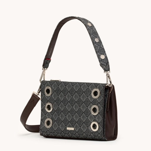 montana clutch sml diamond marquee/silver