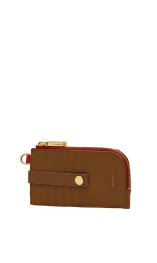 210 East Mahogany Pebble/Brushed Gold Red Zip