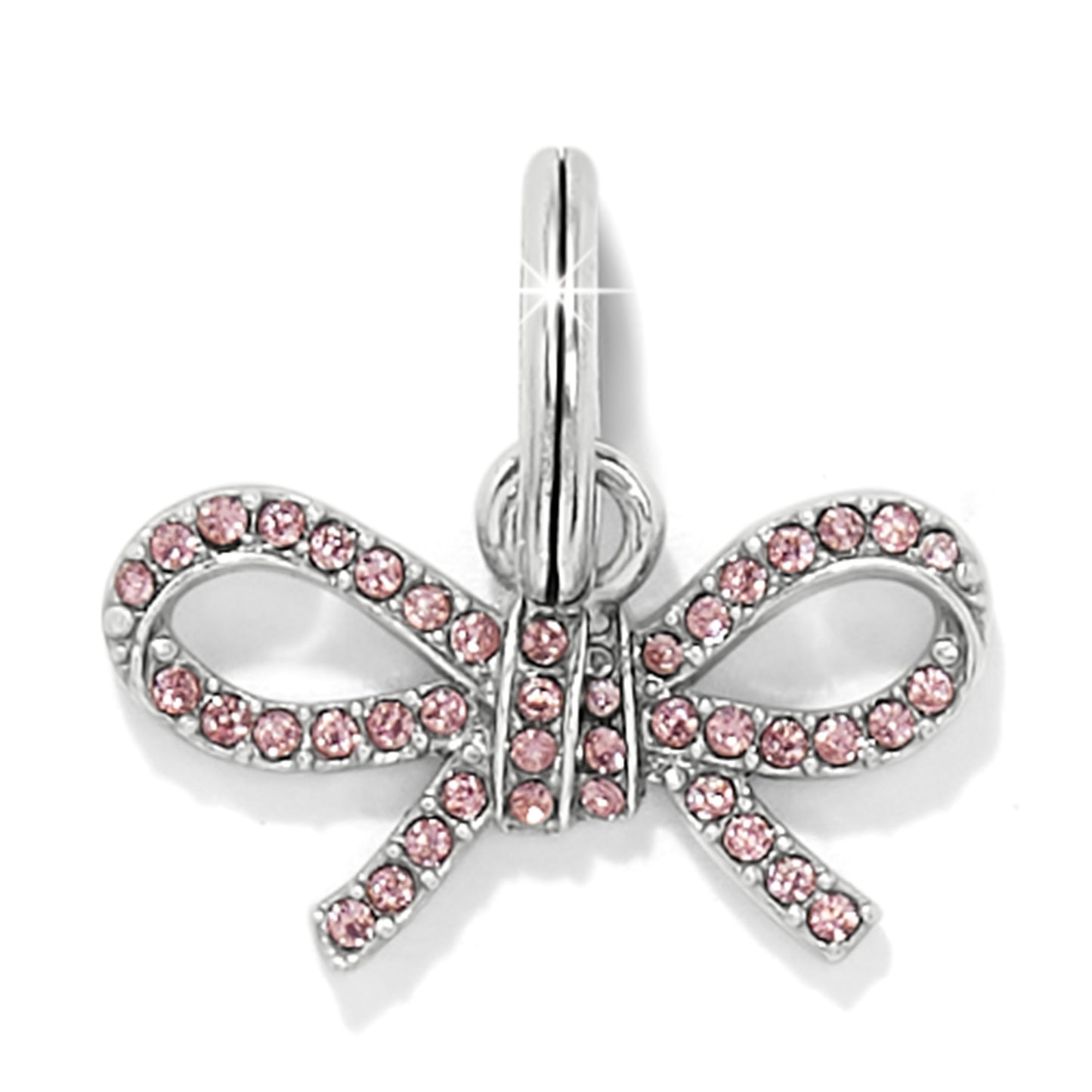 JC8023    ILLUMINA LT ROSE BOW CHARM