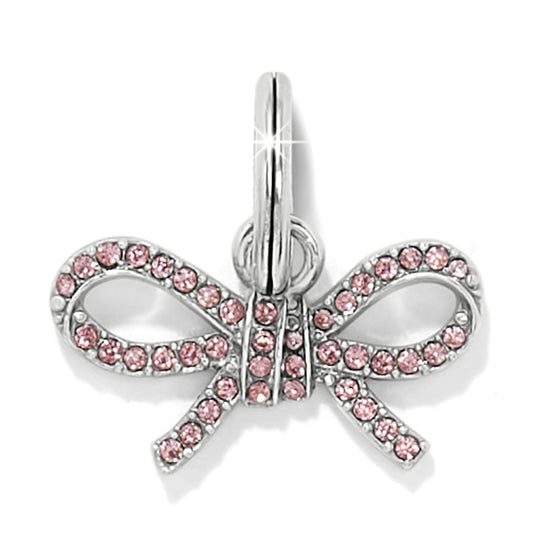 JC8023    ILLUMINA LT ROSE BOW CHARM