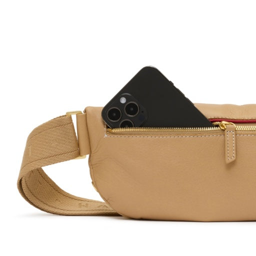 Charles Crossbody Medium Toasty Sand Brushed Gold