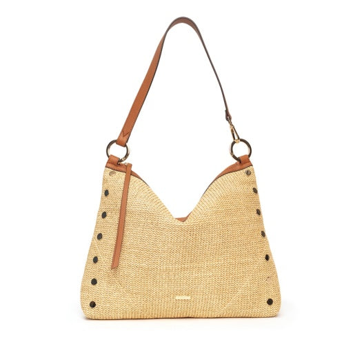 Kyle Large Cocoa Raffia/Gold