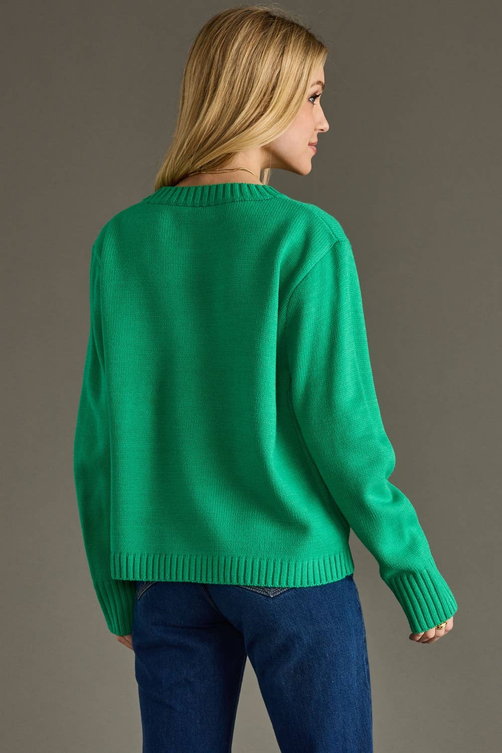 Green & Red Happy Holidays Sweater