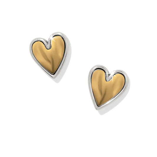 JA0152 Cascade Heart Post Earrings
