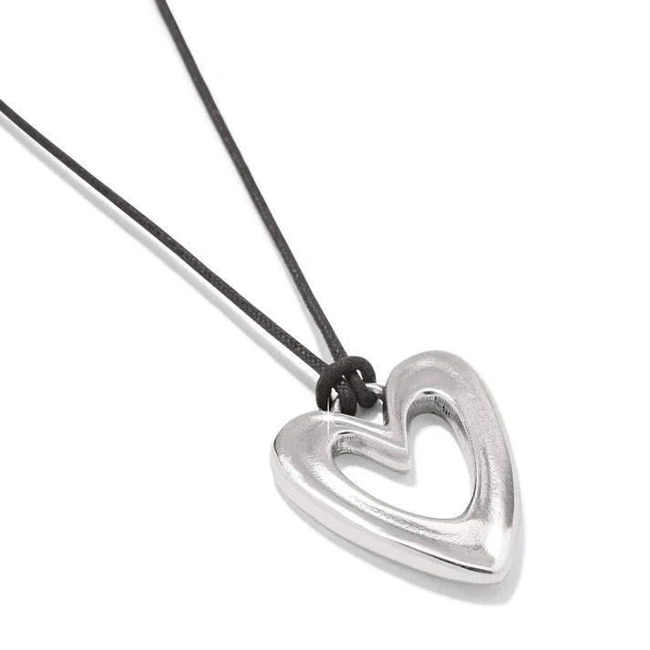 JM7698 Cascade Open Heart Cord Necklace