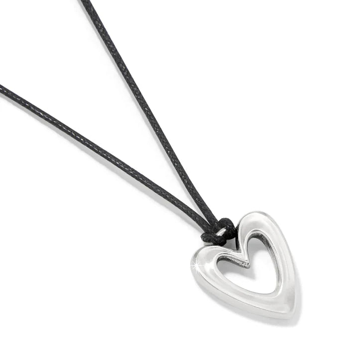 JM7699 Cascade Open Heart Petite Cord Necklace