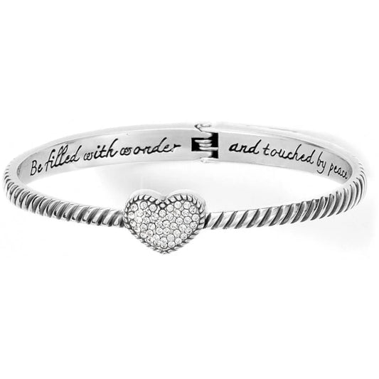 JB9741 Celestia Heart Hinged Bangle