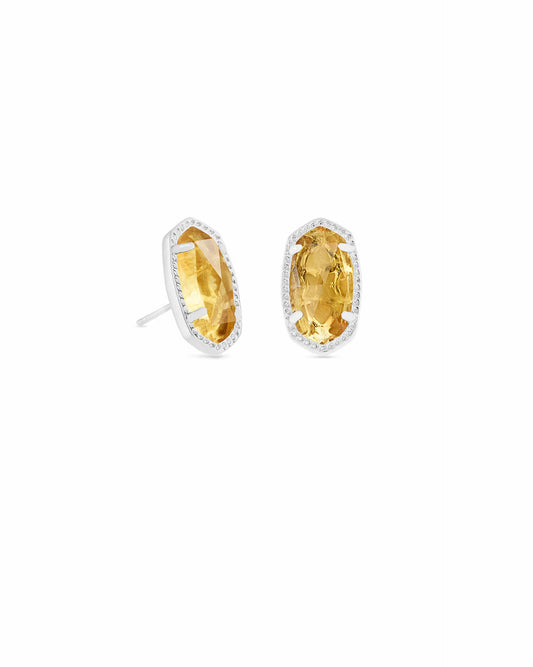 9608865381 ELLIE STUD EARRINGS citrine stone
