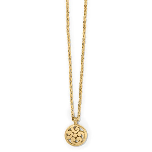 JM7429 Contempo Medallion Petite Necklace