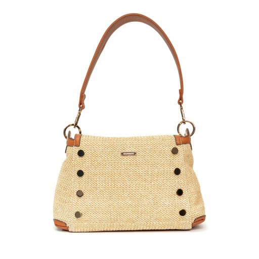 Bryant Medium Cocoa Raffia/Gold