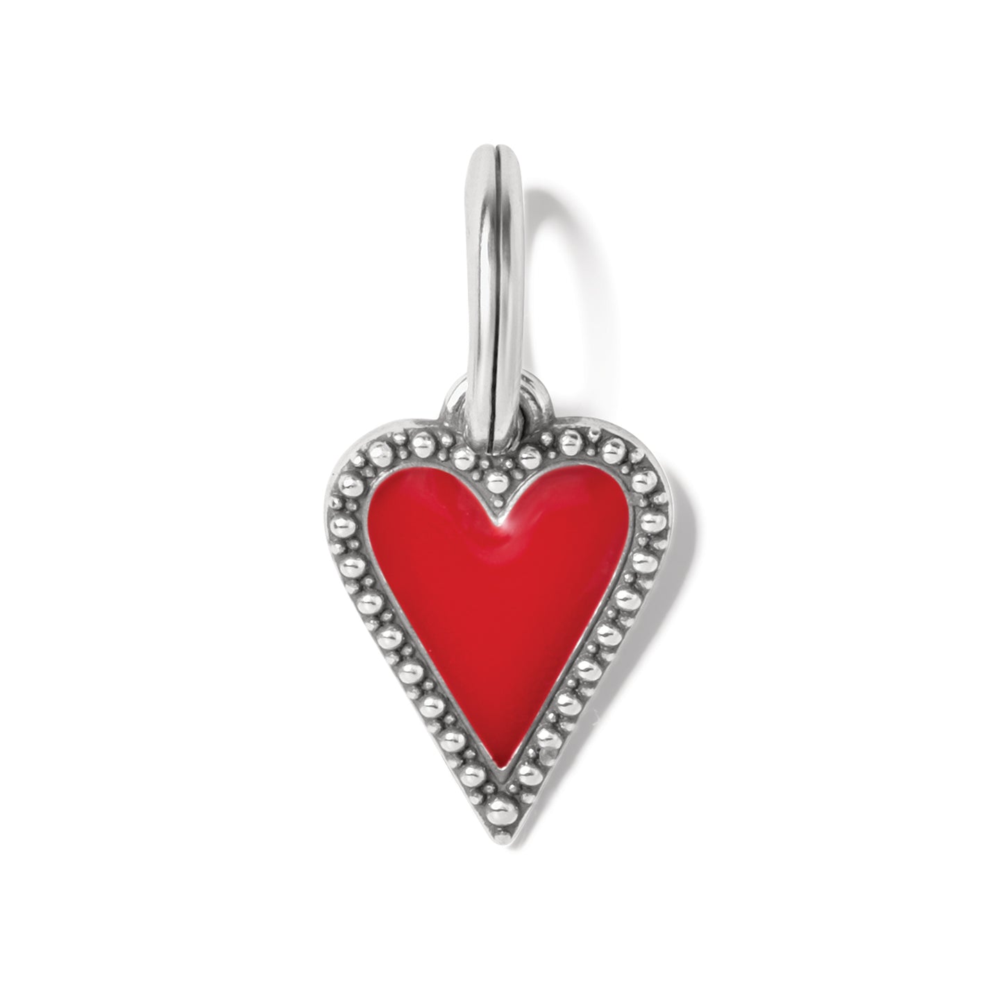 JC6353 Dazzling Love Pt Red Heart Charm