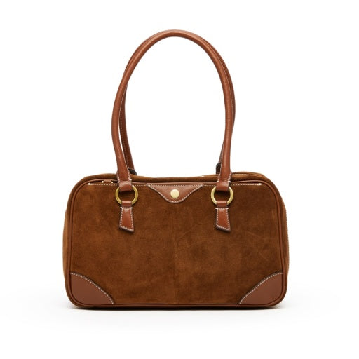 PREORDER NOW!  Meredith Medium Cinnamon Suede/Antique Gold