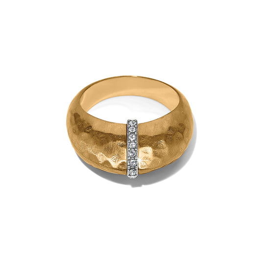 J63355 Meridian Geo Domed Gold Ring