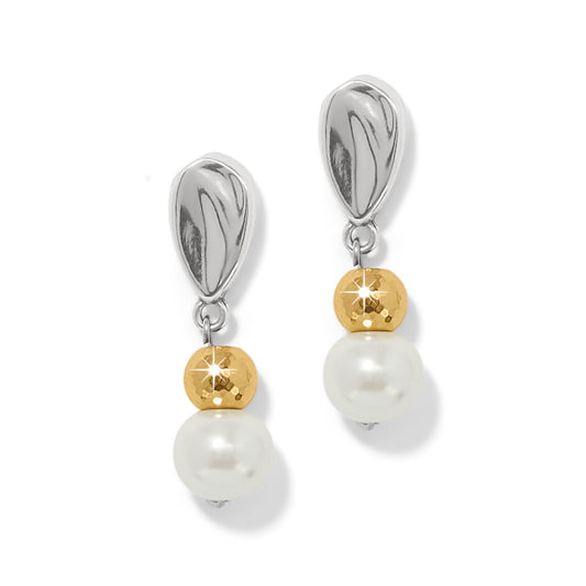 JA0033 Cascade Unity Pearl Post Drop Earrings
