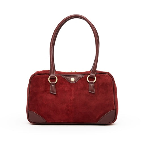 PREORDER NOW!  Meredith Medium Cherrywood Suede/Brushed Gold