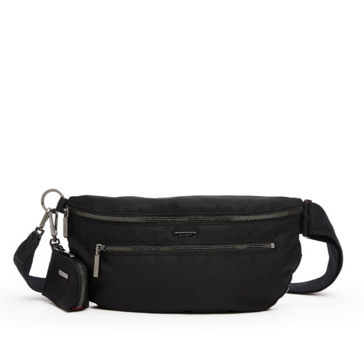 Charles Crossbody Large Black Nylon/Gunmetal