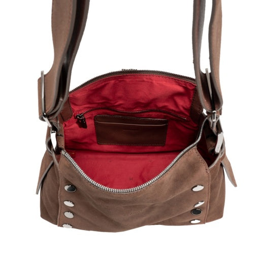 PREORDER COMING SOON Bryant Medium Belted Suede/Gunmetal